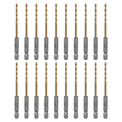 SALI M35 Cobalt Drill Bit , High Speed Steel Hex Shank Jobber Drill Bits for Metal, Alloy Steel, Aluminum and Copper Drilling