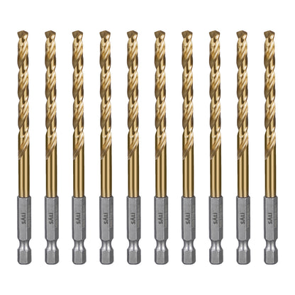 SALI M35 Cobalt Drill Bit , High Speed Steel Hex Shank Jobber Drill Bits for Metal, Alloy Steel, Aluminum and Copper Drilling
