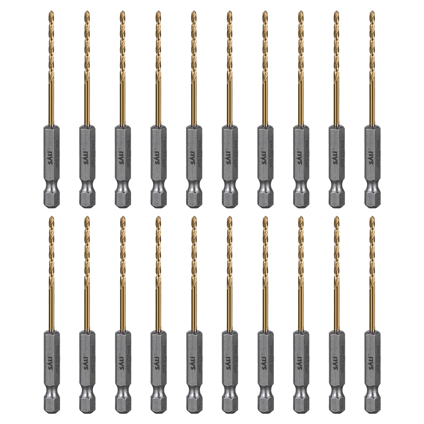 SALI M35 Cobalt Drill Bit , High Speed Steel Hex Shank Jobber Drill Bits for Metal, Alloy Steel, Aluminum and Copper Drilling