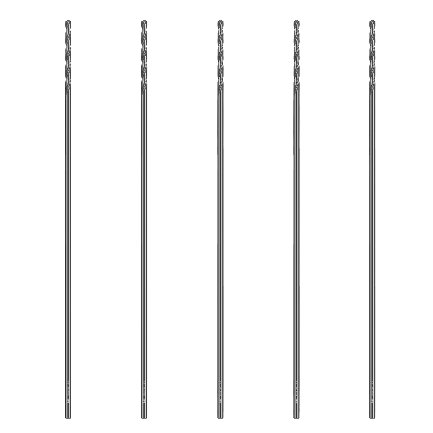 SALI High Speed Steel Aircraft Extension Drill Bits, Extra Long Drill Bit Set for Metalworking, Sheet Metal, Stainless Steel, Aluminum, Wood & Copper