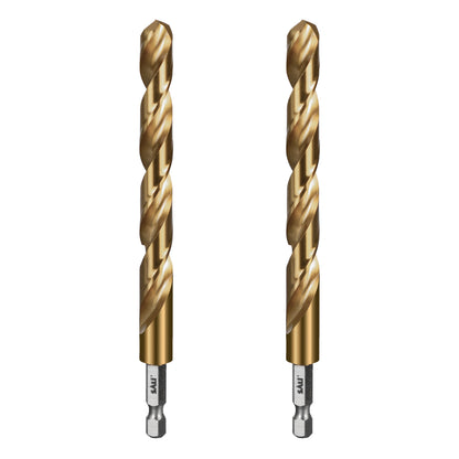 SALI M35 Cobalt Drill Bit , High Speed Steel Hex Shank Jobber Drill Bits for Metal, Alloy Steel, Aluminum and Copper Drilling