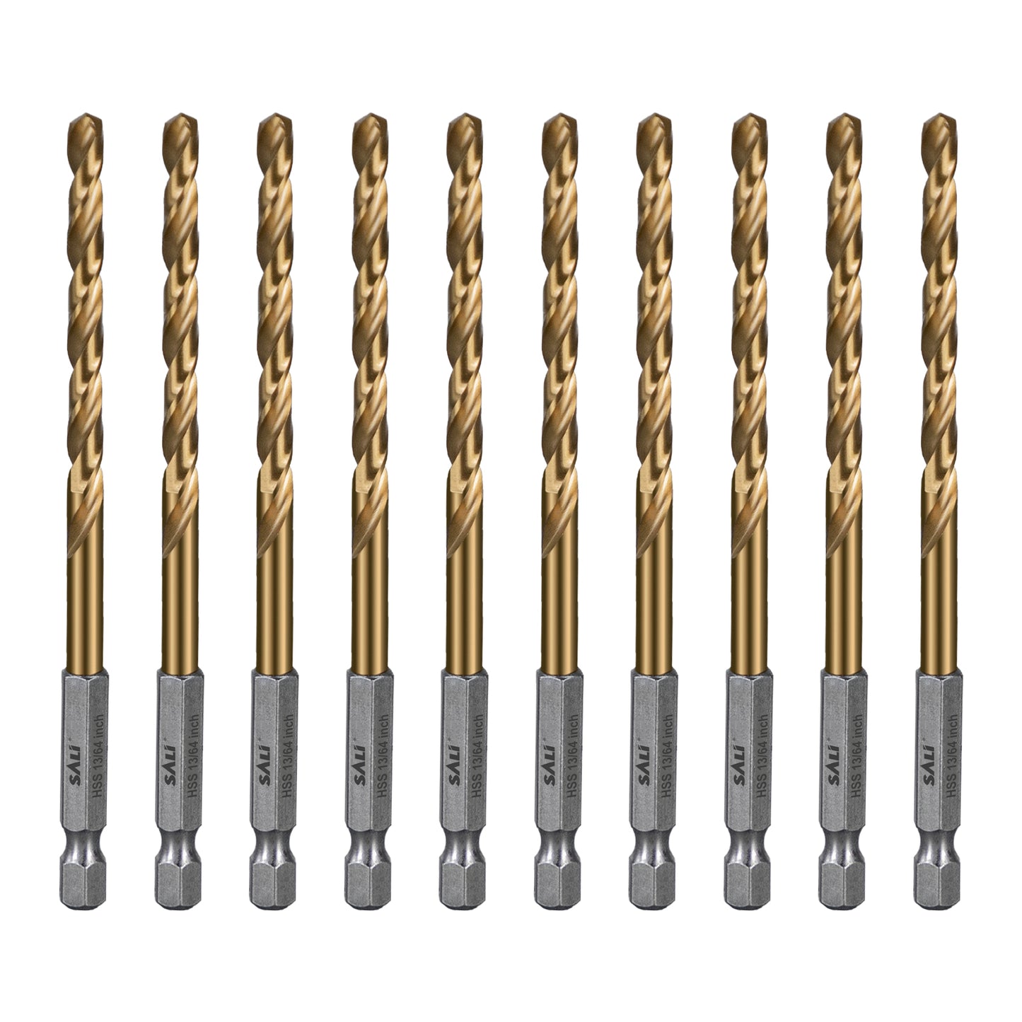 SALI M35 Cobalt Drill Bit , High Speed Steel Hex Shank Jobber Drill Bits for Metal, Alloy Steel, Aluminum and Copper Drilling