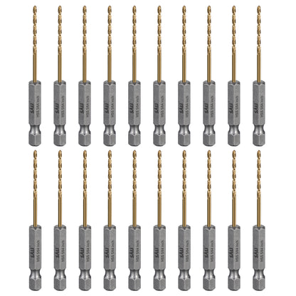 SALI M35 Cobalt Drill Bit , High Speed Steel Hex Shank Jobber Drill Bits for Metal, Alloy Steel, Aluminum and Copper Drilling