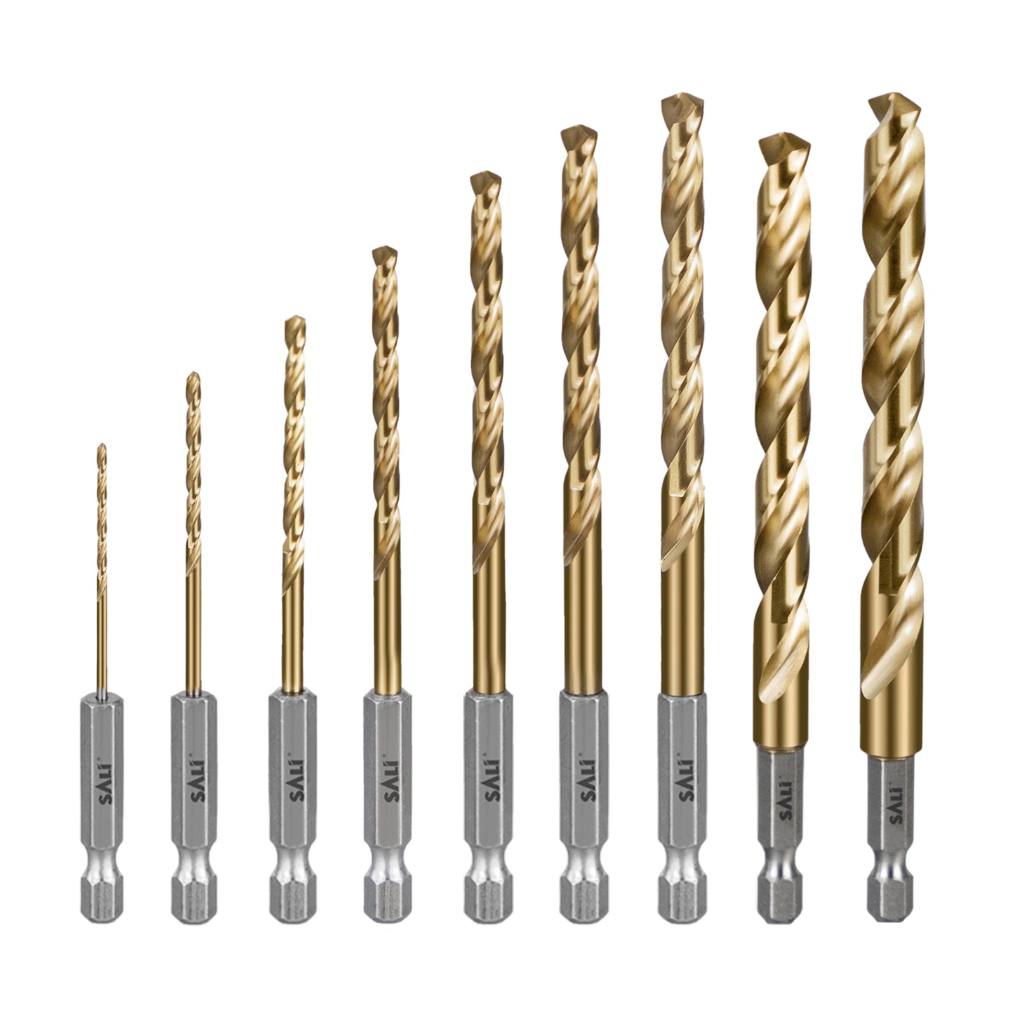 SALI M35 Cobalt Hex Shank Drill Bit Set, High Speed Steel Jobber Drill Bits for Metal Drilling, Aluminum, Copper, Alloy Steel and Other Materials