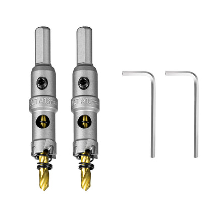 SALI 2-1/2"(64mm) TCT Hole Saw Kit Tungsten Carbide Tipped Hole Saw Drill Bit with Titanium-Plated Pilot Drill bit for Metal, Stainless Steel, Iron, Wood, Plastic