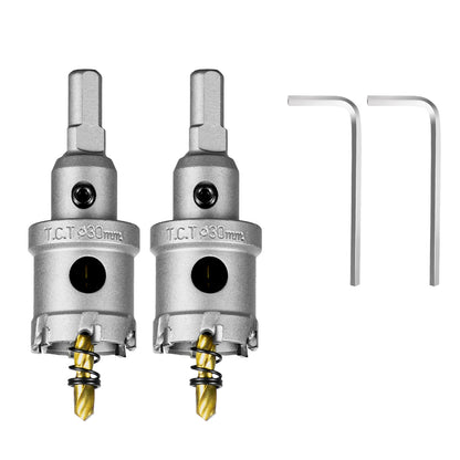 SALI 2-1/2"(64mm) TCT Hole Saw Kit Tungsten Carbide Tipped Hole Saw Drill Bit with Titanium-Plated Pilot Drill bit for Metal, Stainless Steel, Iron, Wood, Plastic