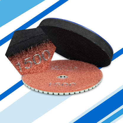 4" Diamond Polishing Pads - 500 Grit - 10 Pack