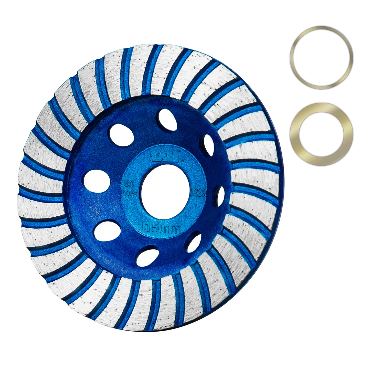 SALI Diamond Concrete Grinding Wheel 4 1/2 inch for Polishing and Cleaning Stone Concrete Surface, Cement, Marble, Rock, Granite, and Thinset Removing, Angle Grinder Segment Wheels Cup 115 * 22.2MM