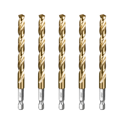 SALI M35 Cobalt Drill Bit , High Speed Steel Hex Shank Jobber Drill Bits for Metal, Alloy Steel, Aluminum and Copper Drilling