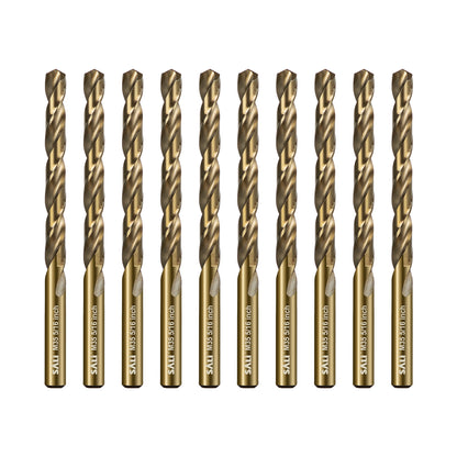 SALI Cobalt Drill Bit Set, M35 High Speed Steel Jobber Length Drill Bit Kit for Hardened Metal, Stainless Steel, Cast Iron, Wood and Plastic, with Index Storage Case