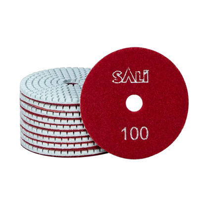 4" Diamond Polishing Pads - 100 Grit - 10 Pack