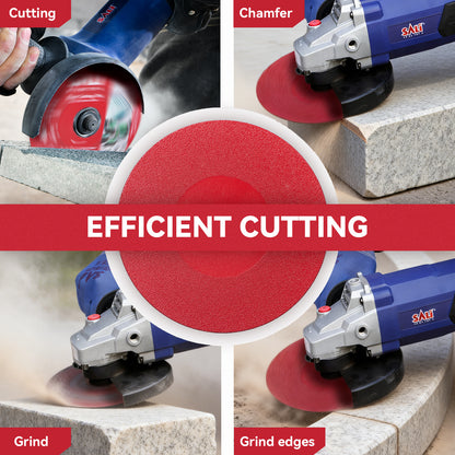 SALI  4-1/2 Inch  Continuous Rim Diamond Saw Blade, Wet & Dry Cutting for Porcelain Tile, Ceramic, Glass and Marble