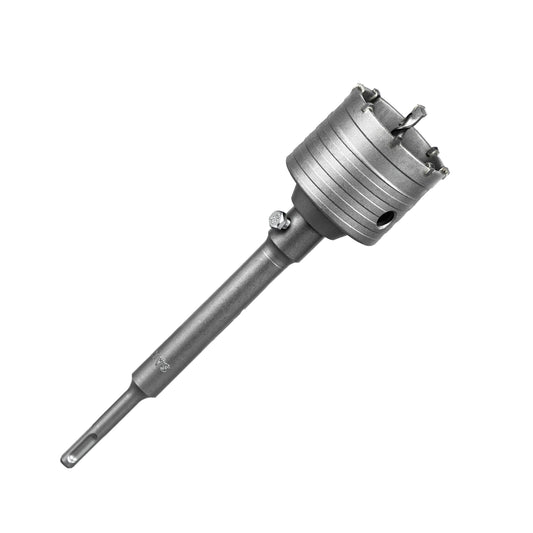SALI Concrete Hole Saw Kits Tungsten Steel Wall Hole Cutter Drill Bit Sets with 220mm SDS Plus Shank Connecting Rod，110mm Center Positioning Drill Bits for Cement Wall Masonry Foam Brick