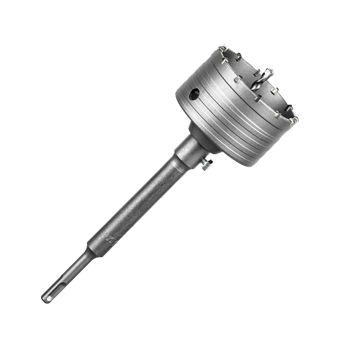 SALI Concrete Hole Saw Kits Tungsten Steel Wall Hole Cutter Drill Bit Sets with 220mm SDS Plus Shank Connecting Rod，110mm Center Positioning Drill Bits for Cement Wall Masonry Foam Brick