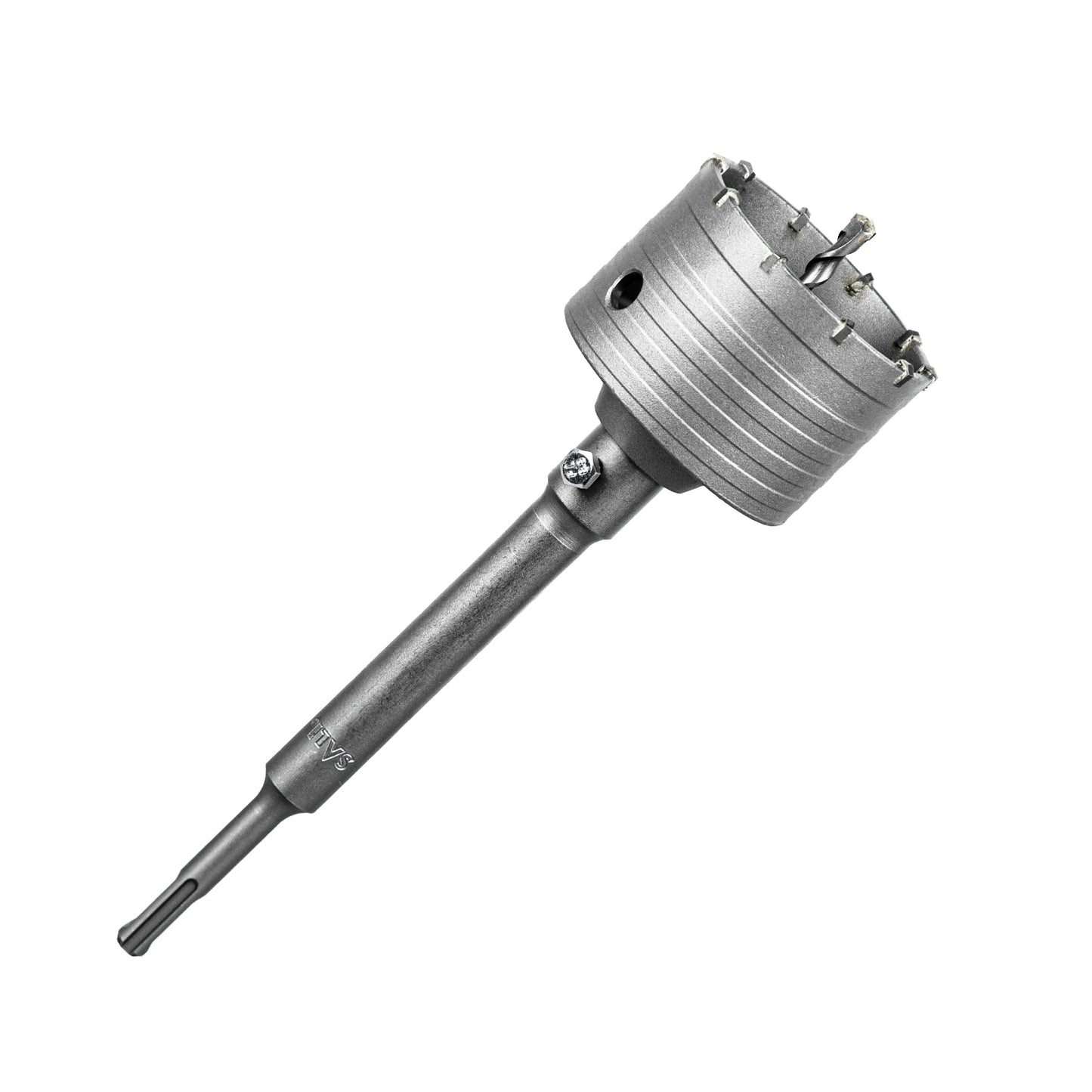 SALI Concrete Hole Saw Kits Tungsten Steel Wall Hole Cutter Drill Bit Sets with 220mm SDS Plus Shank Connecting Rod，110mm Center Positioning Drill Bits for Cement Wall Masonry Foam Brick