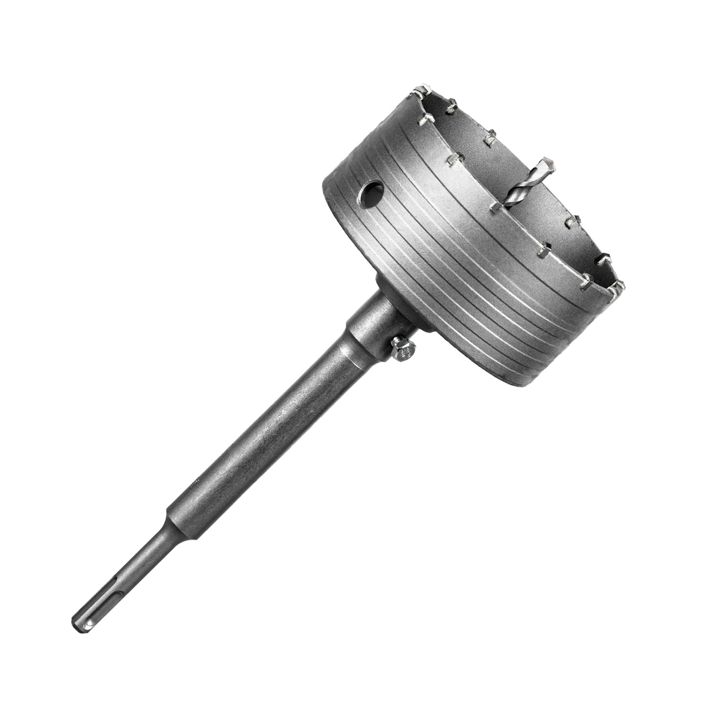 SALI Concrete Hole Saw Kits Tungsten Steel Wall Hole Cutter Drill Bit Sets with 220mm SDS Plus Shank Connecting Rod，110mm Center Positioning Drill Bits for Cement Wall Masonry Foam Brick