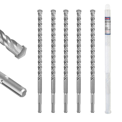 SALI SDS Plus Rotary Hammer Drill Bit, Carbide Tipped Concrete Drill Bit for Brick, Block, Stone and Masonry, Multiple Sizes Available