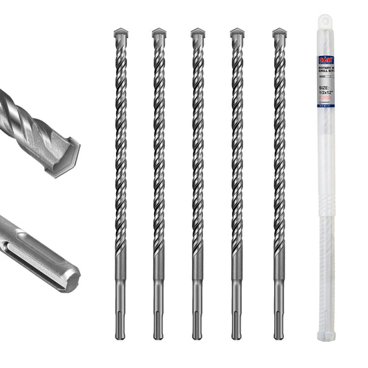 SALI SDS Plus Rotary Hammer Drill Bit, Carbide Tipped Concrete Drill Bit for Brick, Block, Stone and Masonry, Multiple Sizes Available