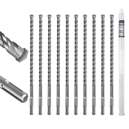 SALI SDS Plus Rotary Hammer Drill Bit, Carbide Tipped Concrete Drill Bit for Brick, Block, Stone and Masonry, Multiple Sizes Available