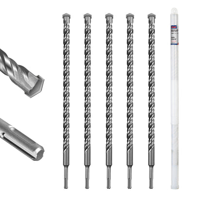 SALI SDS Plus Rotary Hammer Drill Bit, Carbide Tipped Concrete Drill Bit for Brick, Block, Stone and Masonry, Multiple Sizes Available