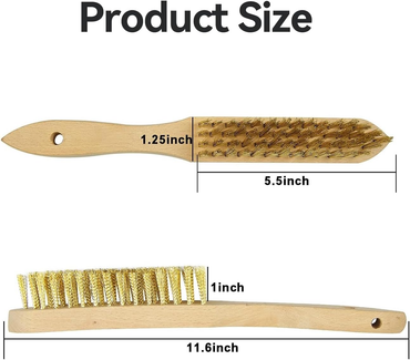 Heavy Duty Copper Plated Steel Brushes - 12 Pack