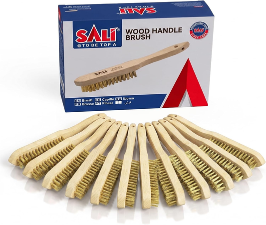 Heavy Duty Copper Plated Steel Brushes - 12 Pack