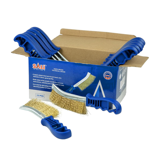 Heavy Duty Wire Brushes - 12 Pack