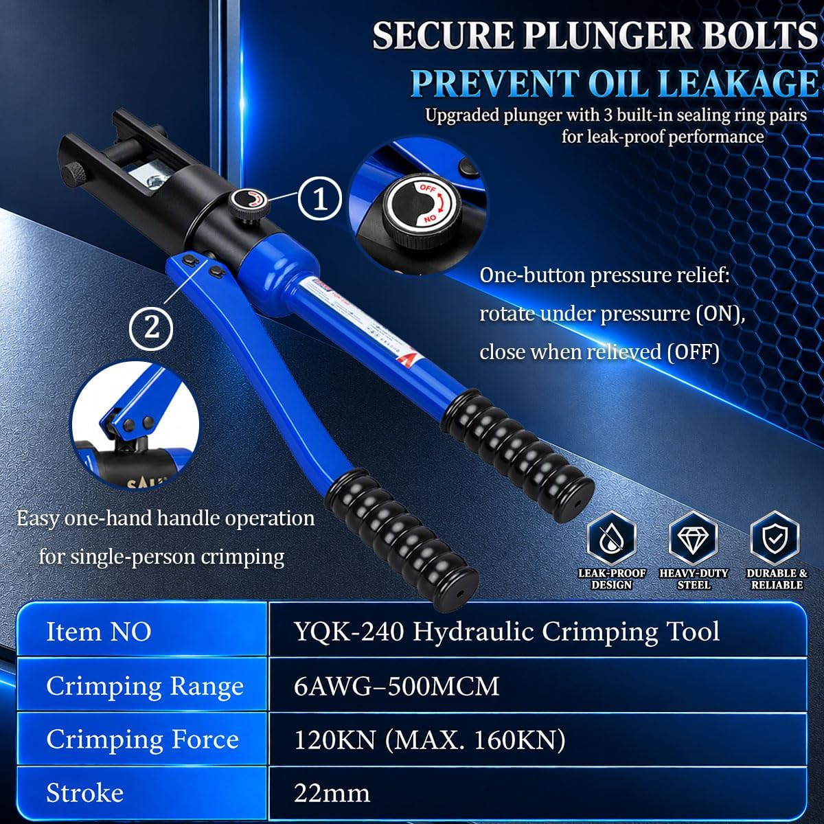 Hydraulic Crimping Tool 12 Ton
