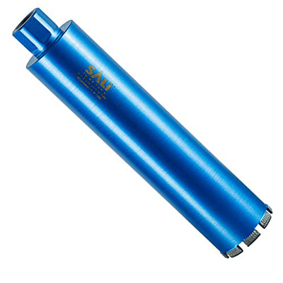 SALI Wet Diamond Core Drill Bits, Laser Welded Turbo Segment Core Bits with Multiple Diameters, Lengths & Thread Options for Concrete, Rebar, Brick, Block and Masonry Drilling