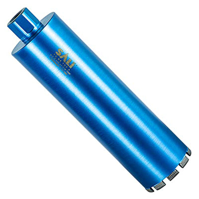 SALI Wet Diamond Core Drill Bits, Laser Welded Turbo Segment Core Bits with Multiple Diameters, Lengths & Thread Options for Concrete, Rebar, Brick, Block and Masonry Drilling