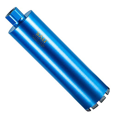 SALI Wet Diamond Core Drill Bits, Laser Welded Turbo Segment Core Bits with Multiple Diameters, Lengths & Thread Options for Concrete, Rebar, Brick, Block and Masonry Drilling