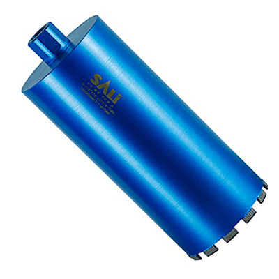 SALI Wet Diamond Core Drill Bits, Laser Welded Turbo Segment Core Bits with Multiple Diameters, Lengths & Thread Options for Concrete, Rebar, Brick, Block and Masonry Drilling