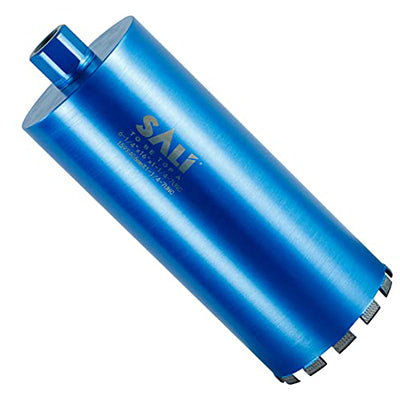 SALI Wet Diamond Core Drill Bits, Laser Welded Turbo Segment Core Bits with Multiple Diameters, Lengths & Thread Options for Concrete, Rebar, Brick, Block and Masonry Drilling