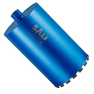 SALI Wet Diamond Core Drill Bits, Laser Welded Turbo Segment Core Bits with Multiple Diameters, Lengths & Thread Options for Concrete, Rebar, Brick, Block and Masonry Drilling