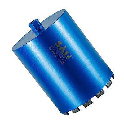 SALI Wet Diamond Core Drill Bits, Laser Welded Turbo Segment Core Bits with Multiple Diameters, Lengths & Thread Options for Concrete, Rebar, Brick, Block and Masonry Drilling