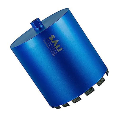 SALI Wet Diamond Core Drill Bits, Laser Welded Turbo Segment Core Bits with Multiple Diameters, Lengths & Thread Options for Concrete, Rebar, Brick, Block and Masonry Drilling