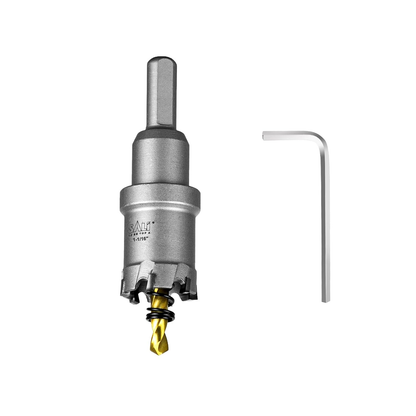 SALI 1-1/16" TCT Hole Saw Kit with Titanium-Plated Pilot Drill for Metal & Stainless Steel