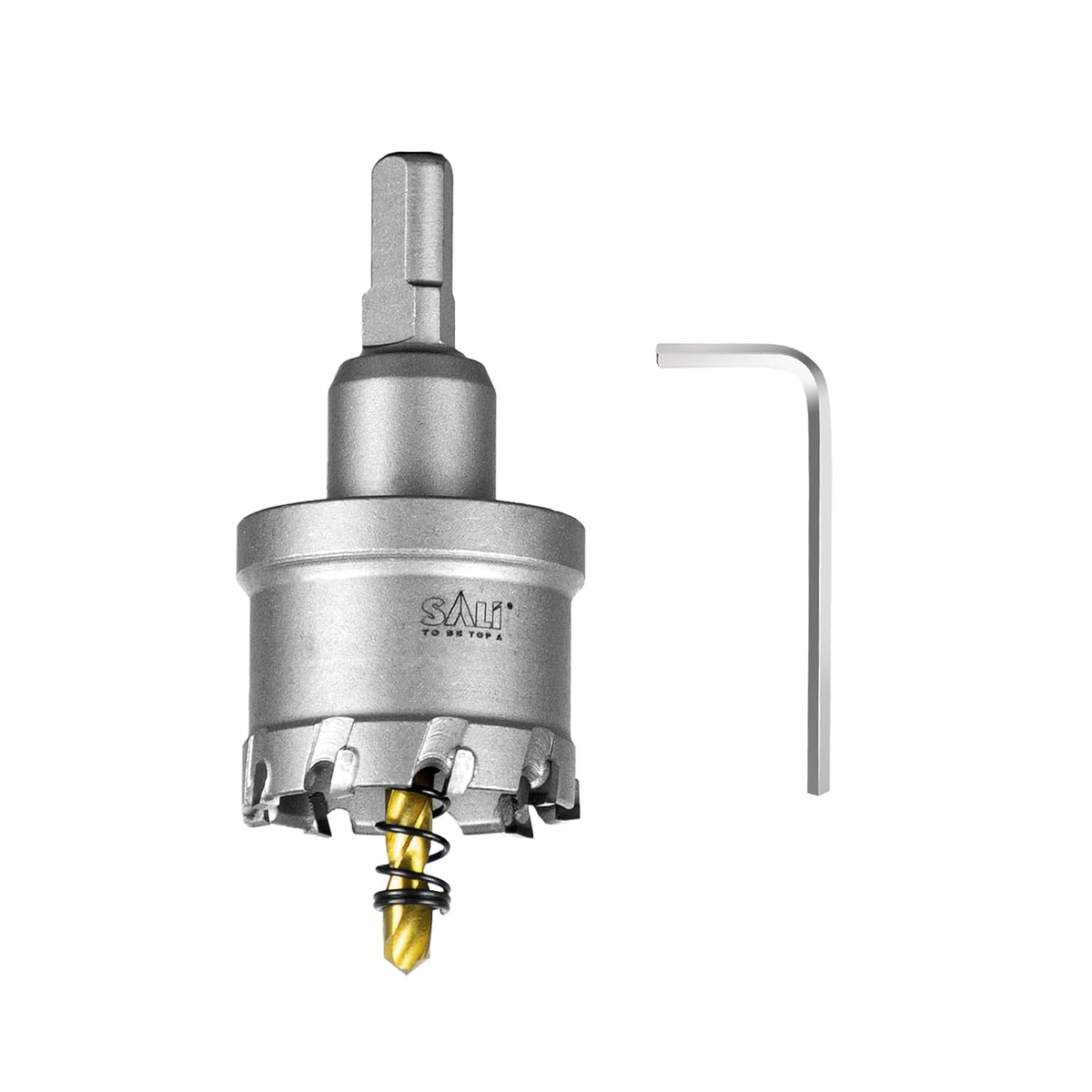 SALI 1-9/16" TCT Hole Saw Kit with Titanium-Plated Pilot Drill for Metal & Stainless Steel