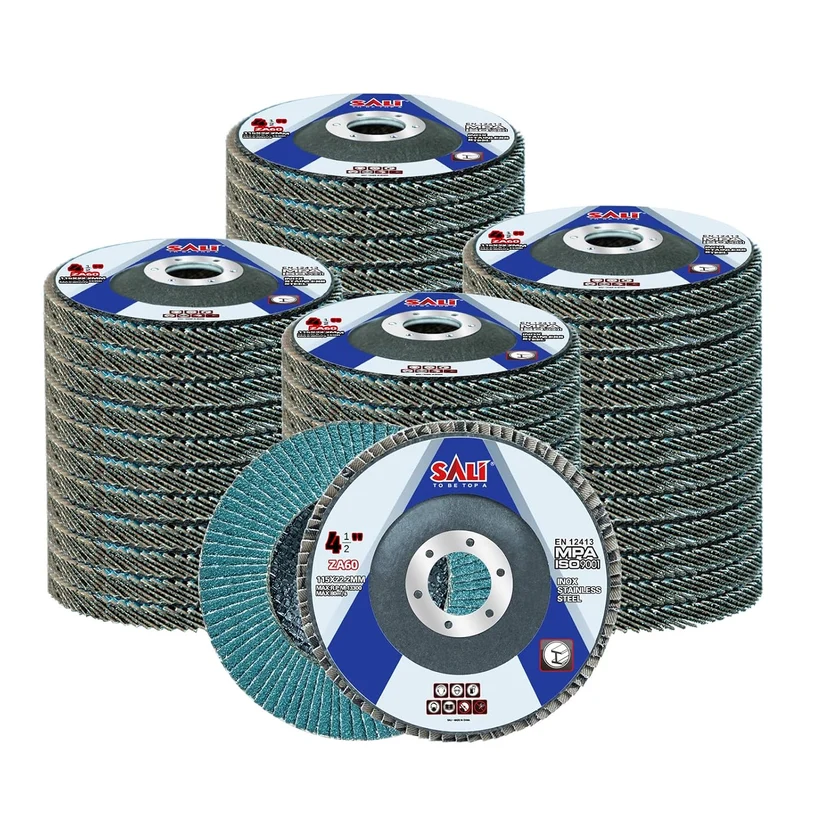 4-1/2" x 7/8" Zirconia Oxide Type 29 Flap Disc - 40/60/80/120 Grit