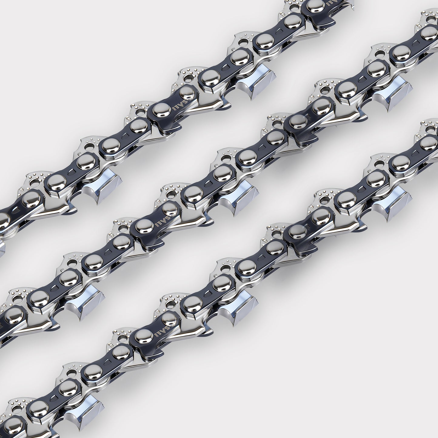 SALI 3 Pack Chainsaw Chains, Low Kickback Full Chisel Saw Chains for Gas and Electric Chainsaws, Durable Replacement Chains for Tree Cutting and Wood Cutting